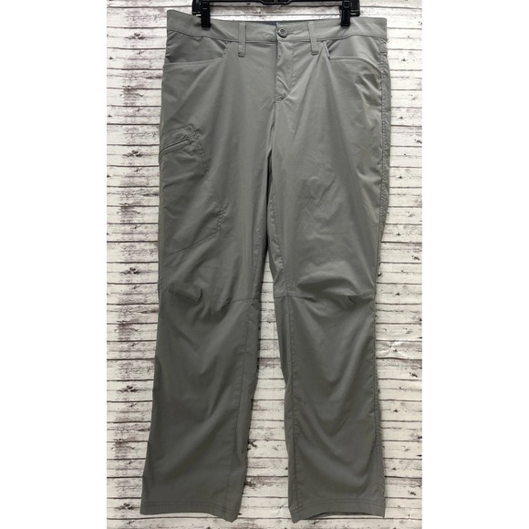 Eddie Bauer Pants Mens 34x32 Nylon Spandex Outdoor Travel Hiking Zip Pocket - Picture 1 of 12